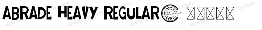Abrade Heavy Regular字体转换
